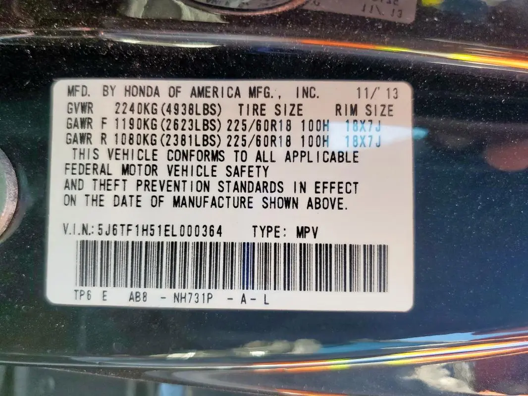 2014 HONDA CROSSTOUR EXL  