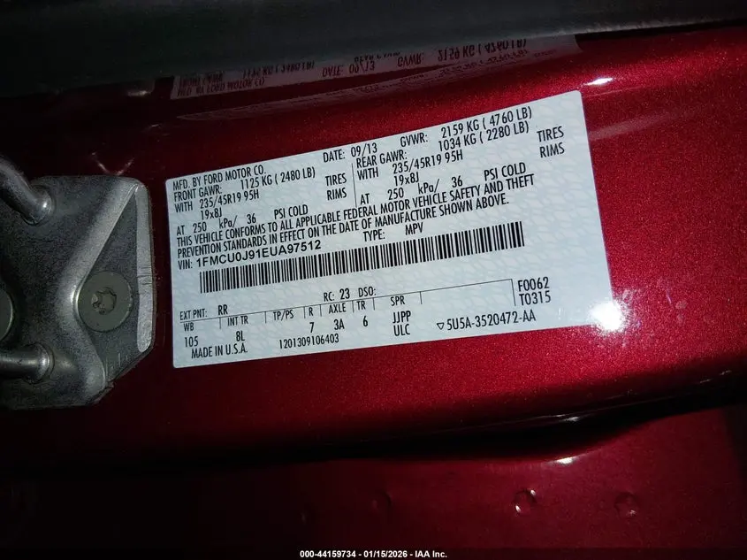 2014 FORD ESCAPE TITANIUM