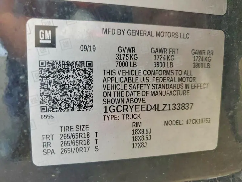 2020 CHEVROLET SILVERADO K1500 RST  