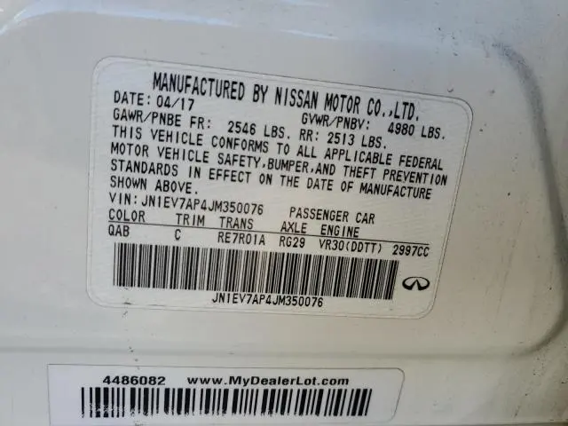 2018 INFINITI Q50 LUXE  