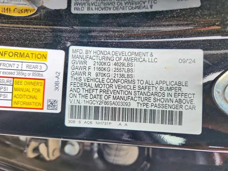 2025 HONDA ACCORD TOURING HYBRID  