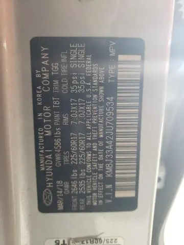 2018 HYUNDAI TUCSON SEL  