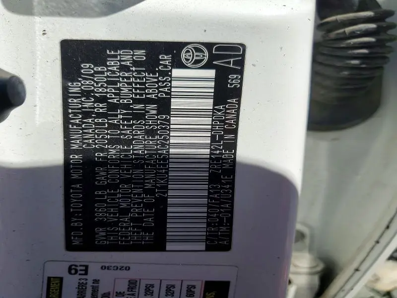 2010 TOYOTA MATRIX   