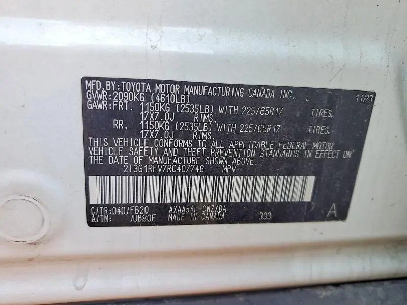2024 TOYOTA RAV4 LE  
