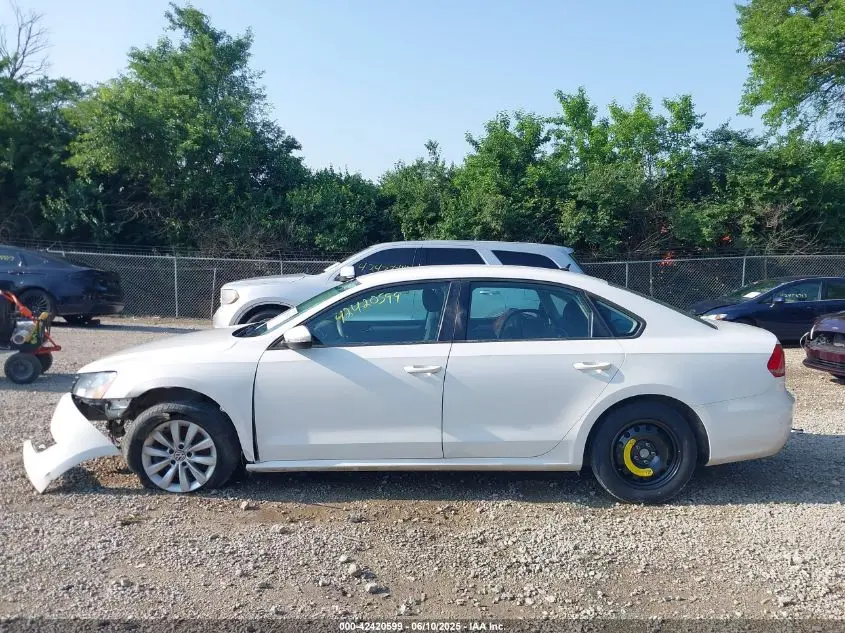 2012 VOLKSWAGEN PASSAT 2.5L S