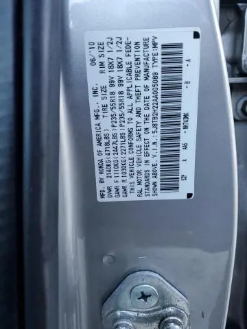 2010 ACURA RDX 
