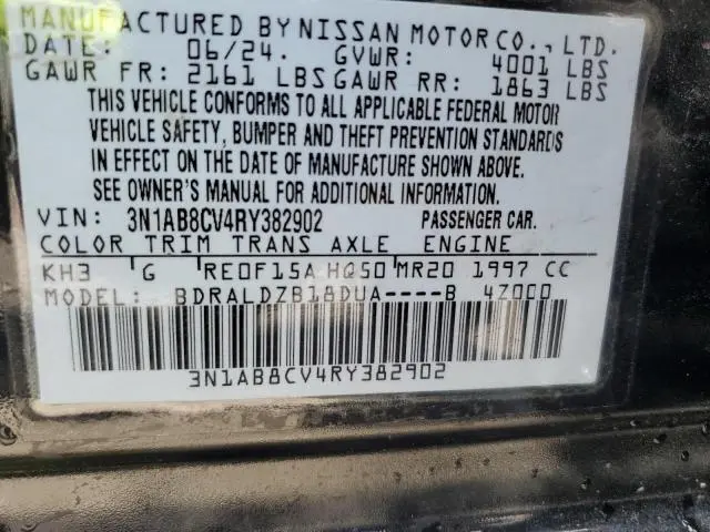 2024 NISSAN SENTRA SV  