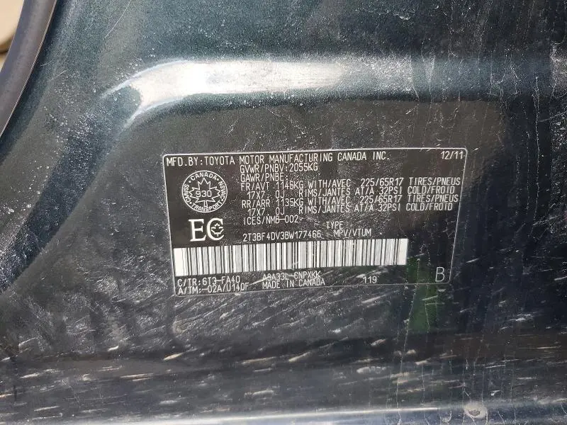 2011 TOYOTA RAV4 BASE  