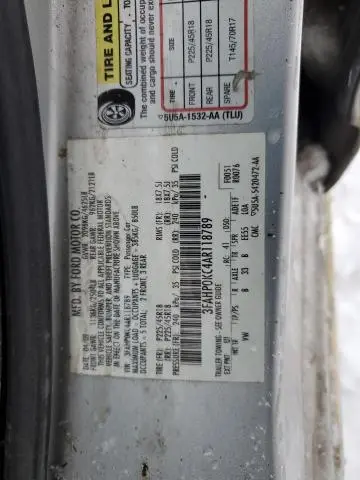 2010 FORD FUSION SPORT
