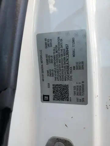 2019 CHEVROLET COLORADO