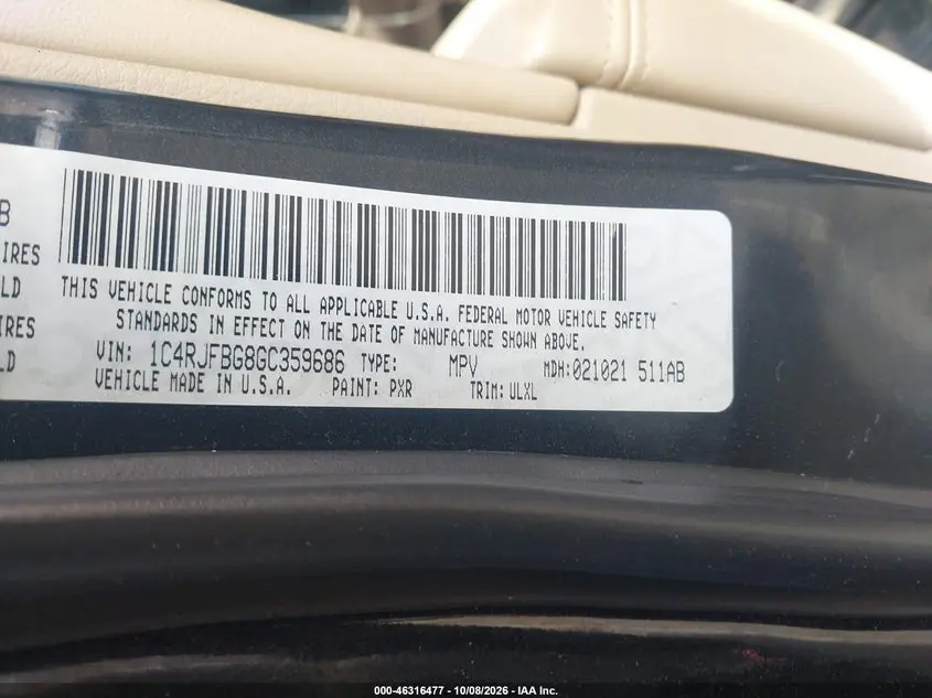 2016 JEEP GRAND CHEROKEE LIMITED