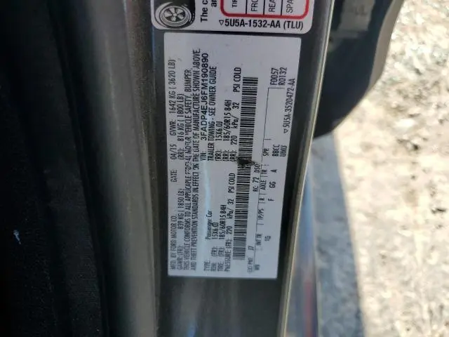 2015 FORD FIESTA SE  