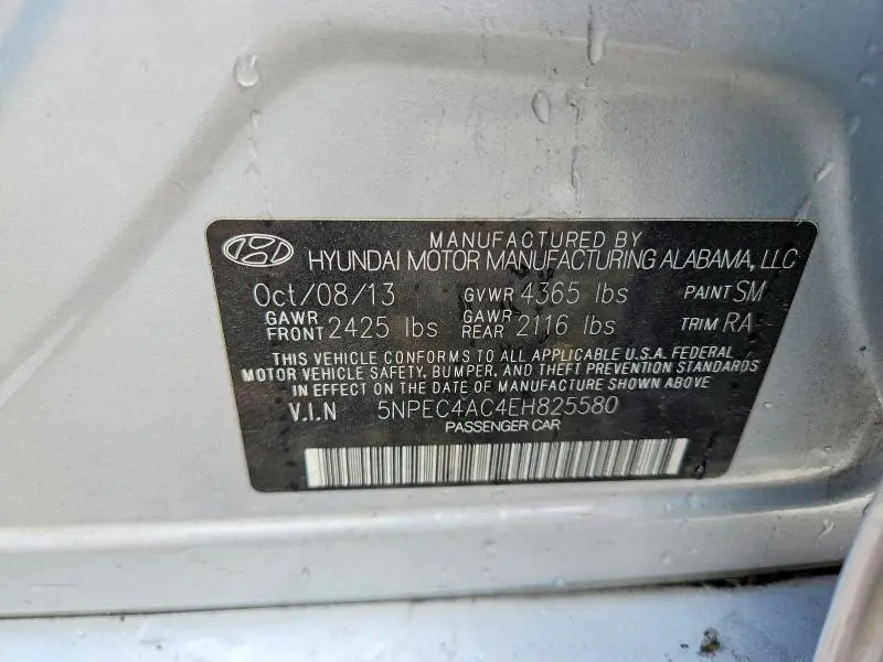 2014 HYUNDAI SONATA LIMITED  