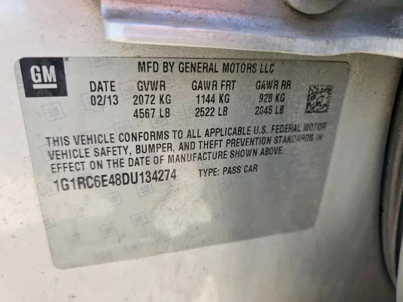 2013 CHEVROLET VOLT   