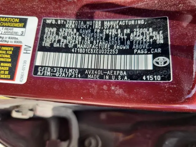 2014 TOYOTA AVALON HYBRID  