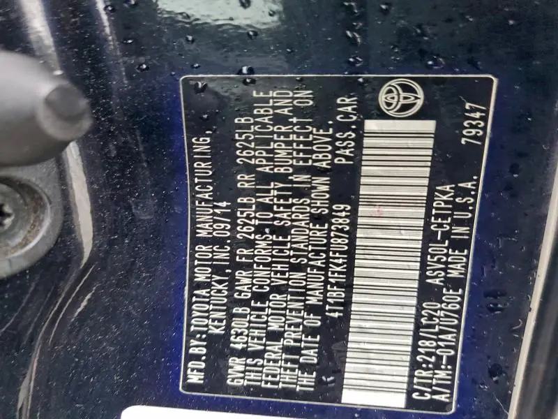 2015 TOYOTA CAMRY LE  