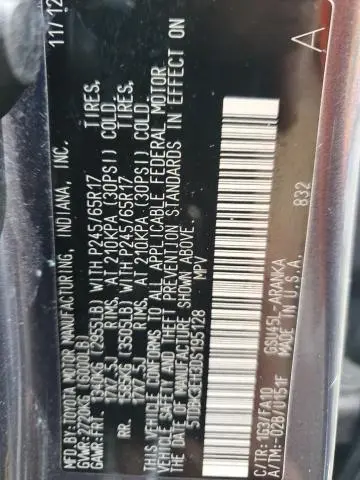 2013 TOYOTA HIGHLANDER BASE  