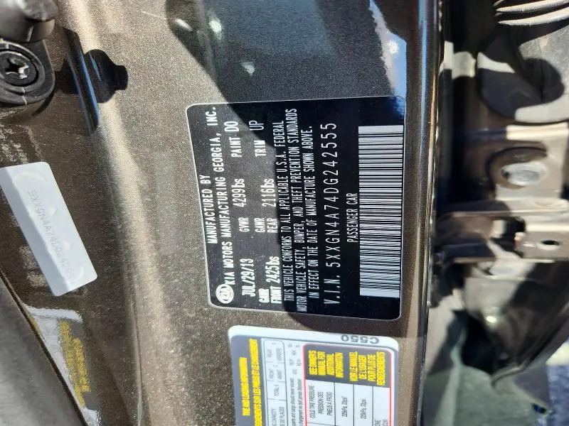 2013 KIA OPTIMA EX  