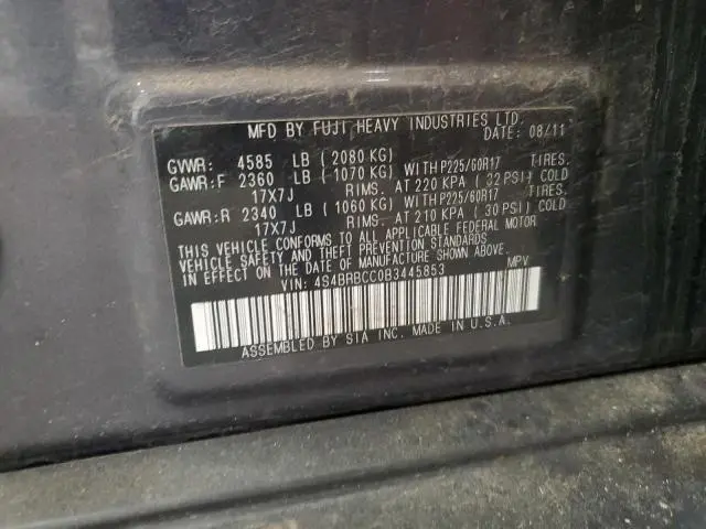 2011 SUBARU OUTBACK 2.5I PREMIUM  