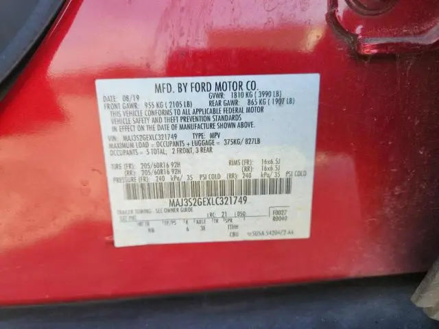 2020 FORD ECOSPORT SE  