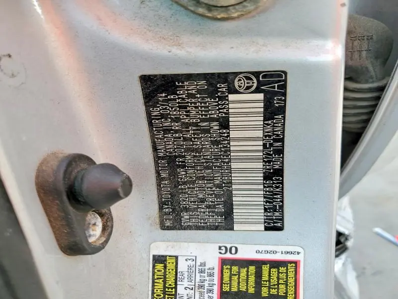 2014 TOYOTA COROLLA LE  