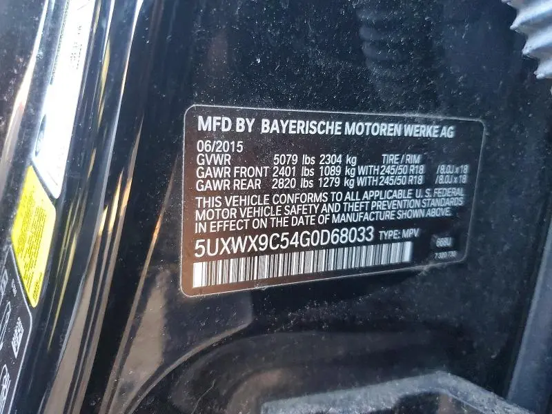 2016 BMW X3 XDRIVE28I  