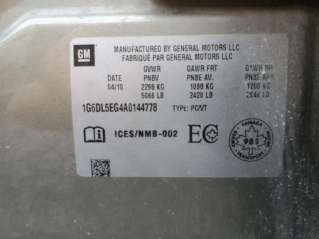 2010 CADILLAC CTS PERFORMANCE COLLECTION  