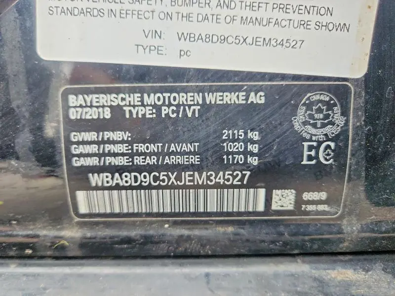 2018 BMW 330 XI  