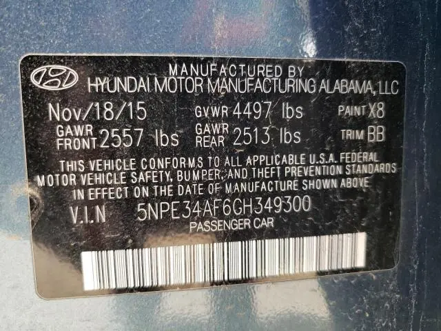 2016 HYUNDAI SONATA SPORT