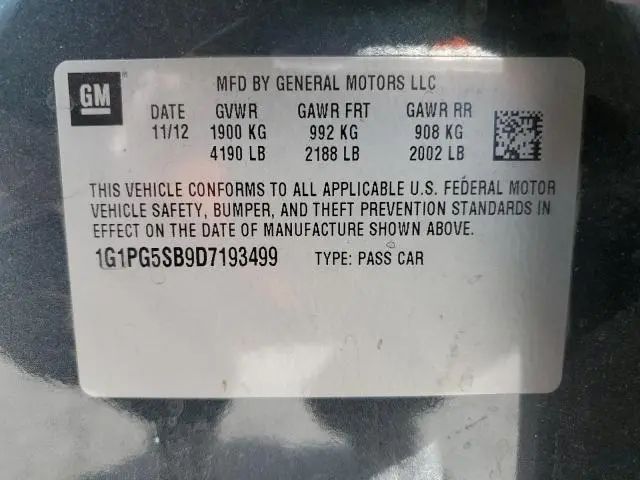 2013 CHEVROLET CRUZE LTZ  