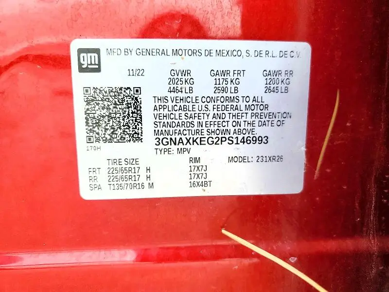 2023 CHEVROLET EQUINOX LT  
