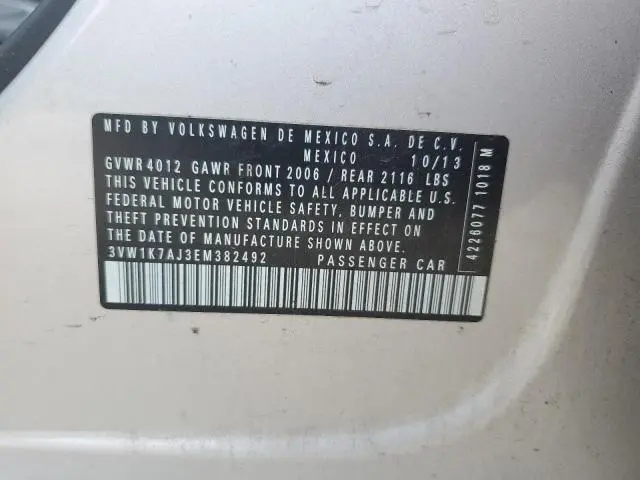 2014 VOLKSWAGEN JETTA BASE  