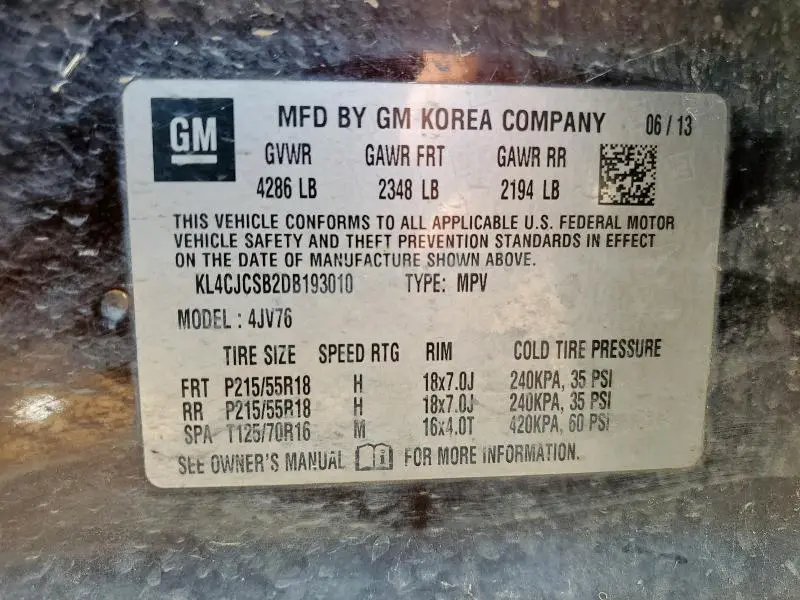 2013 BUICK ENCORE