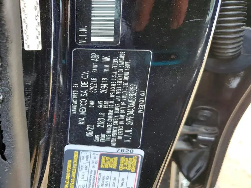 2021 KIA FORTE GT LINE  