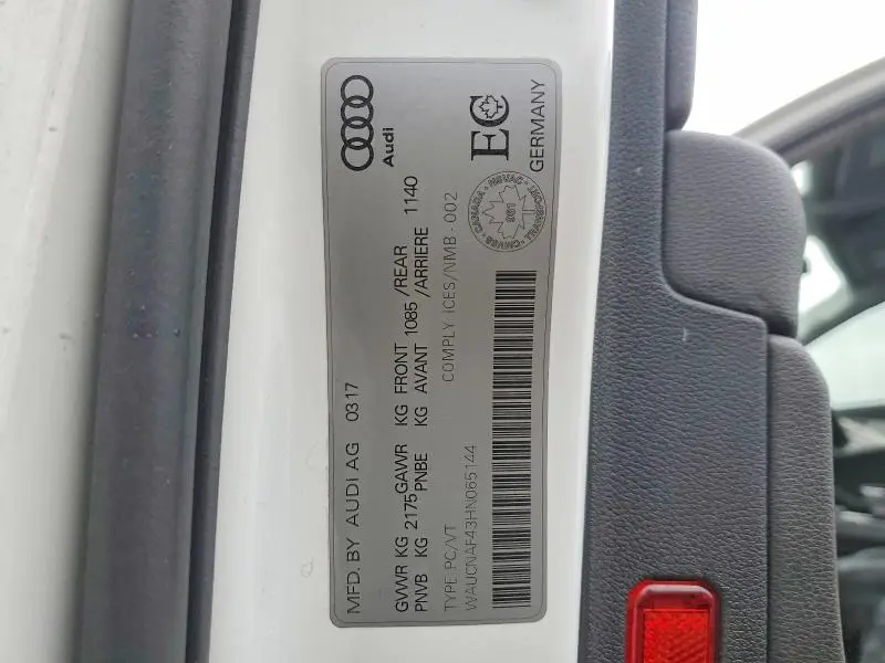 2017 AUDI A4 TECHNIK  