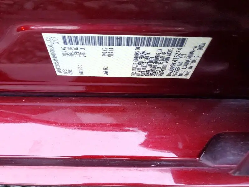 2017 NISSAN MAXIMA 3.5 PLATINUM  