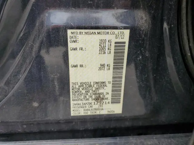 2013 NISSAN ALTIMA 2.5  