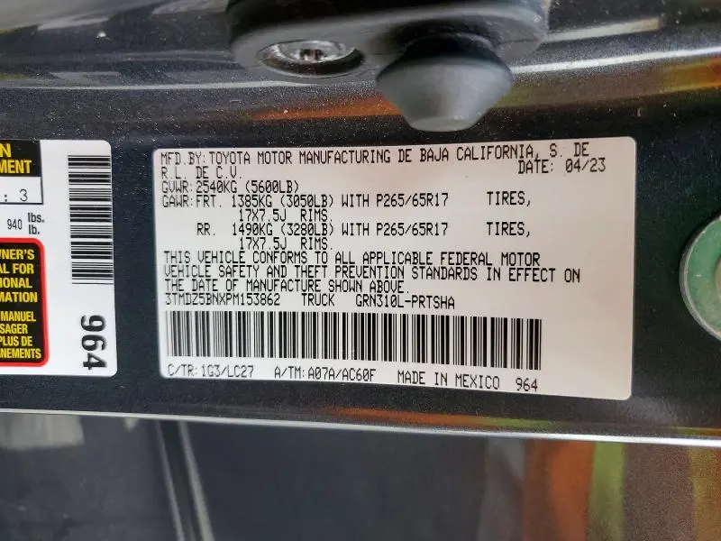 2023 TOYOTA TACOMA DOUBLE CAB  