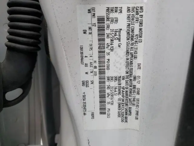 2012 FORD FOCUS SE  