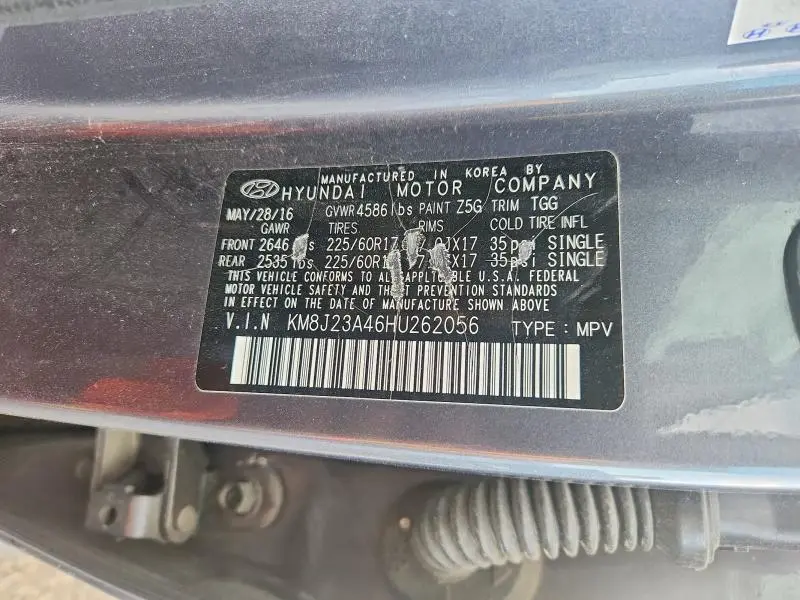 2017 HYUNDAI TUCSON SE  