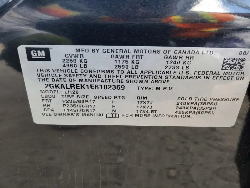 2014 GMC TERRAIN SLE  