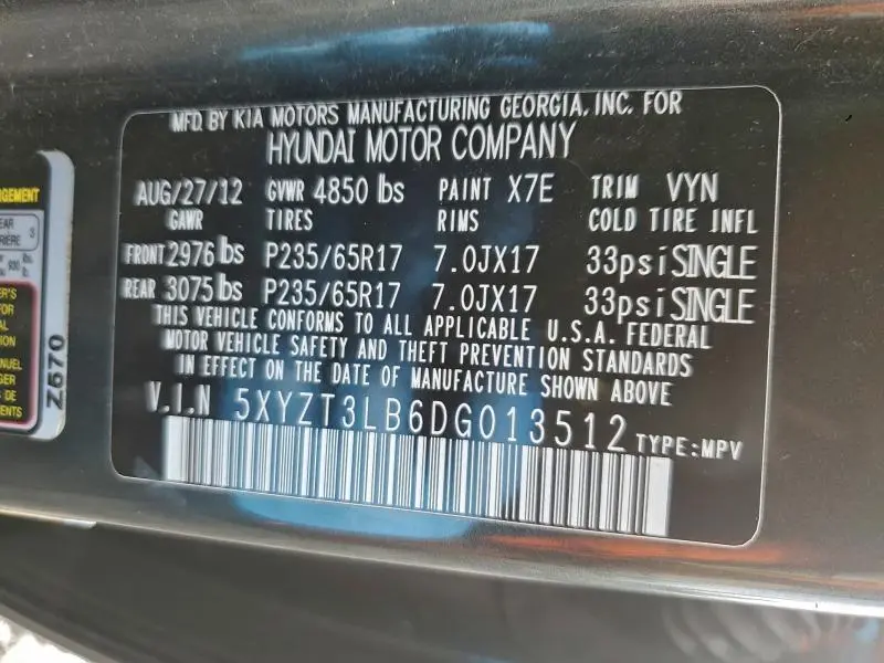 2013 HYUNDAI SANTA FE SPORT   