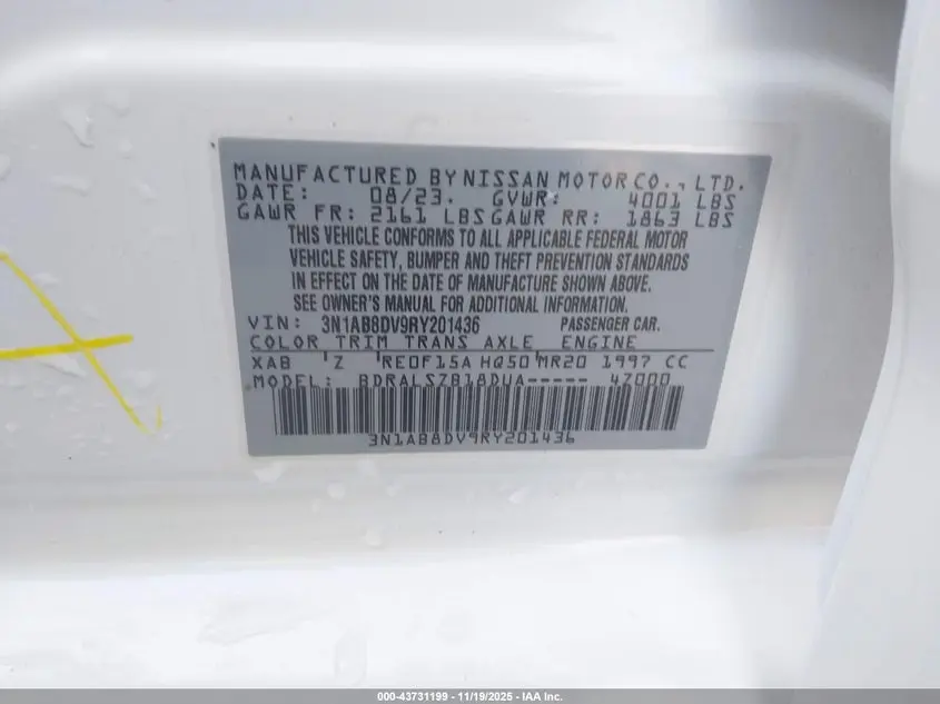 2024 NISSAN SENTRA SR XTRONIC CVT