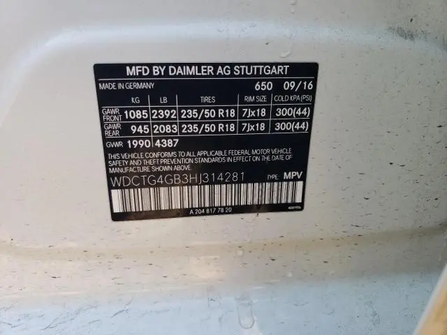 2017 MERCEDES-BENZ GLA 250 4MATIC  