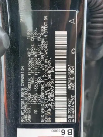 2011 TOYOTA 4RUNNER SR5  