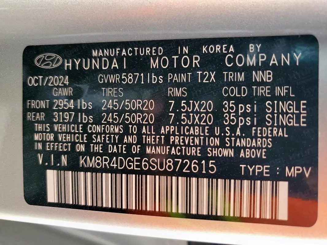 2025 HYUNDAI PALISADE SEL PREMIUM  