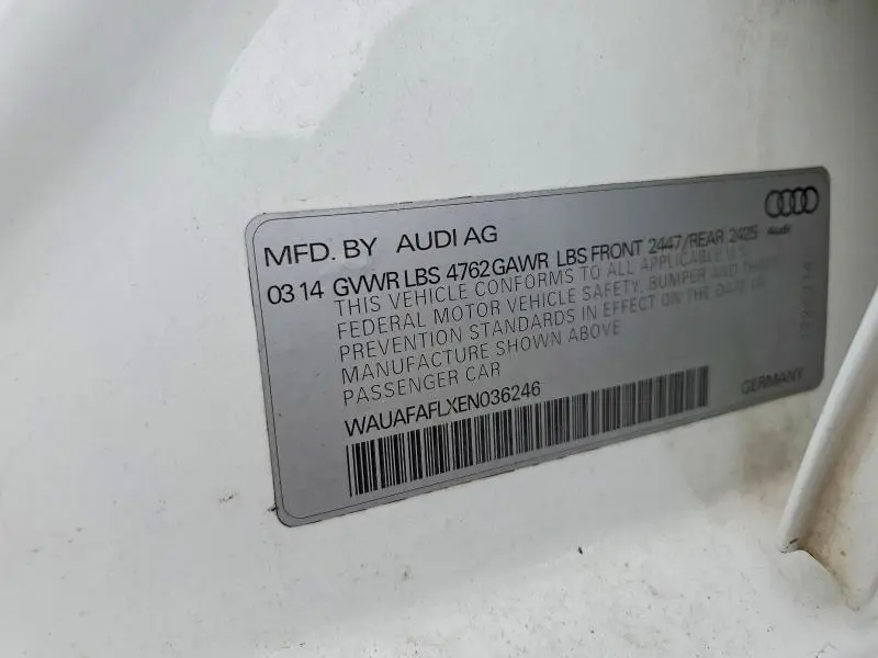 2014 AUDI A4 PREMIUM  