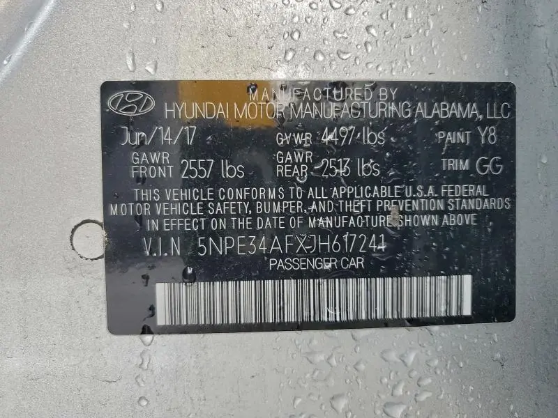 2018 HYUNDAI SONATA SPORT  