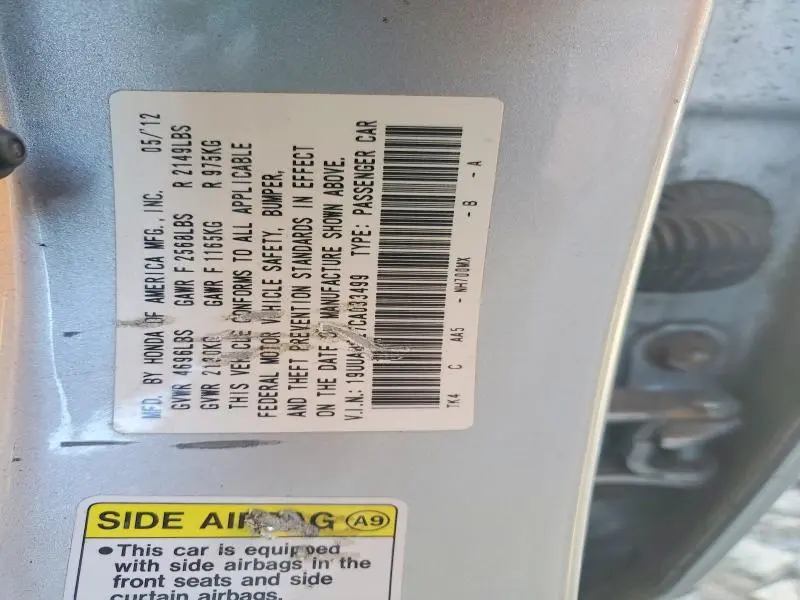 2012 ACURA TL   