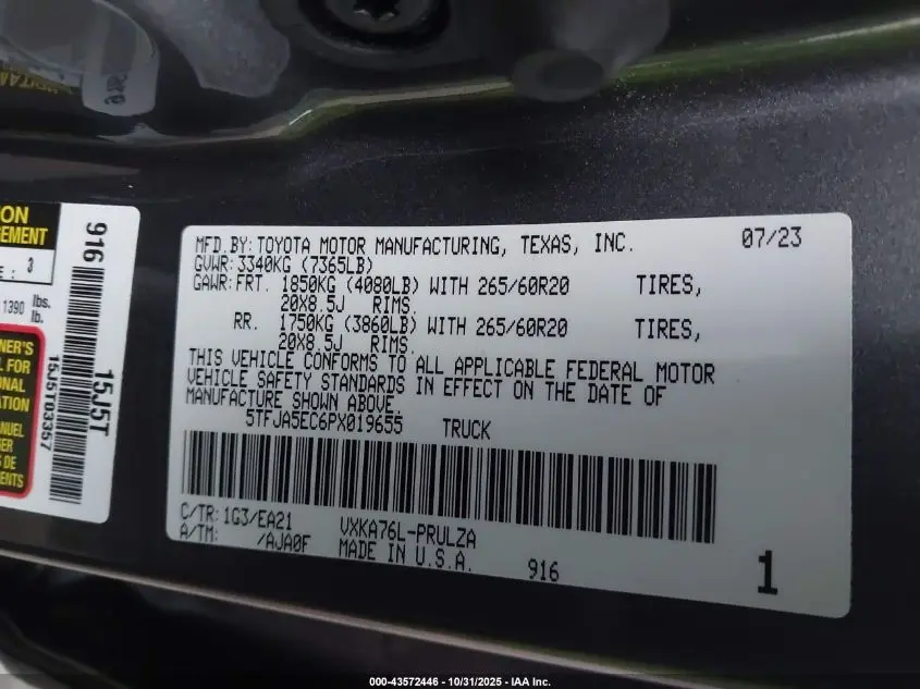 2023 TOYOTA TUNDRA LIMITED